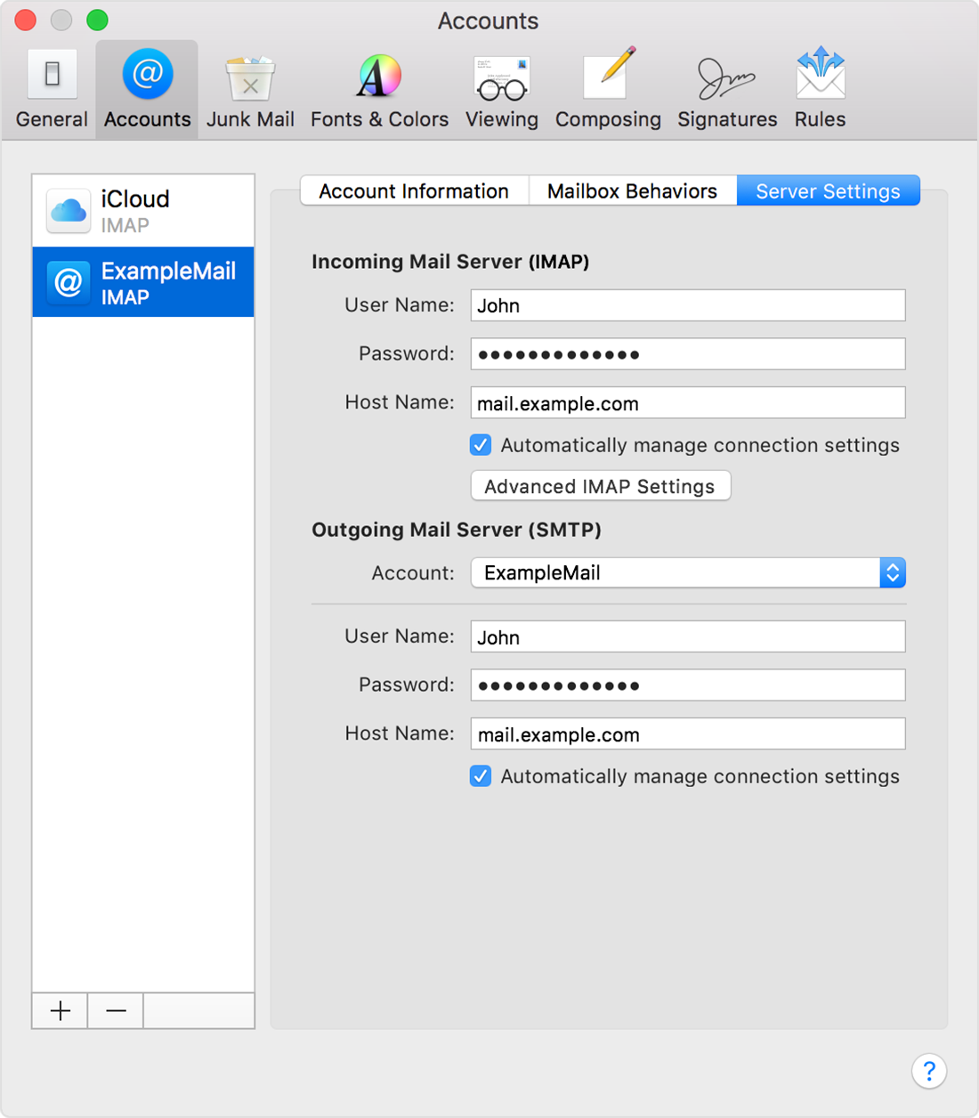 Assigning A Different Outgoing Server In Outlook For Mac